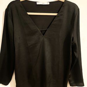 Mango Blouse - Black Size S/M